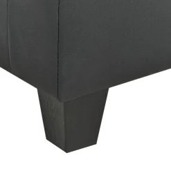 UNSTAD - Hocker - Zwart - Kunstleer