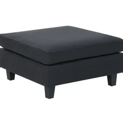 UNSTAD - Hocker - Zwart - Polyester