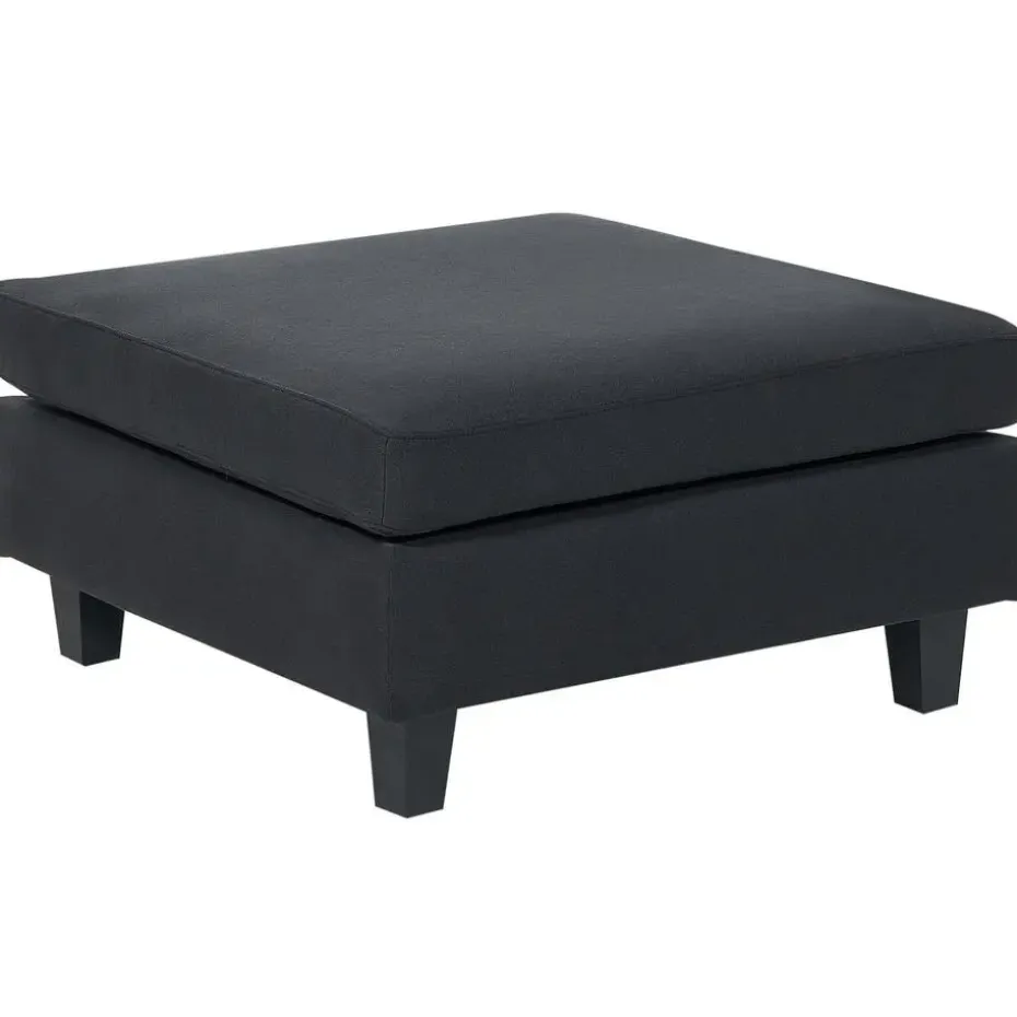 UNSTAD - Hocker - Zwart - Polyester