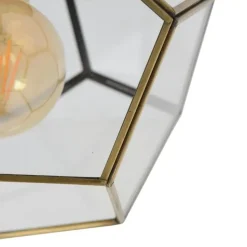 Urban Interiors plafondlamp Geo - 1 lichts - 20 x20 cm - messing