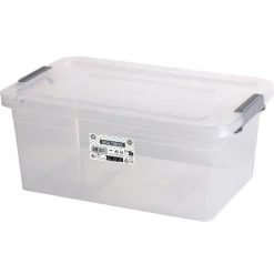Urban Living Opberg box - 20 ltr - 32 x 48 x 19 cm - deksel en clips