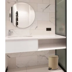 Urban Living Pedaalemmer Toulon - beige - 3L - metaal