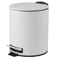 Urban Living Pedaalemmer Toulon - ivoor wit - 5L - metaal