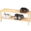 Urban Living Schoenenrek - hout - 2-laags - 74 x 26 x 20 cm