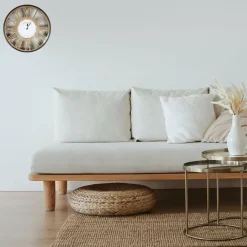 Urban Living Wandklok Grand Central - Open - D40 cm - hout