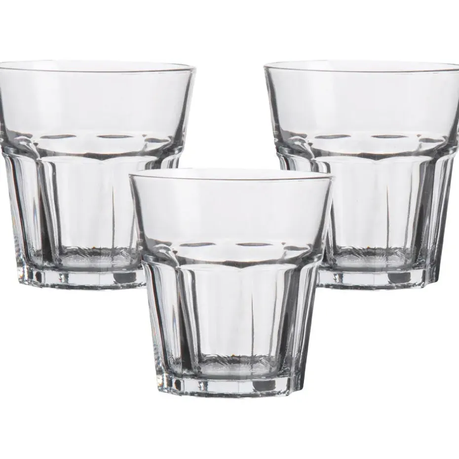 Urban Living Waterglazen Vegas - transparant glas - 3x - 270 ml
