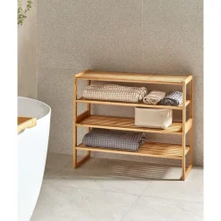 UVALDA - Badkamerkast - Lichthout - Bamboe