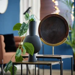 Vaas Kavandu - Zwart - 22x14x40cm