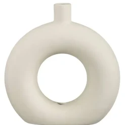 Vaas Lotus - off-white - keramiek - 22x20x6 cm