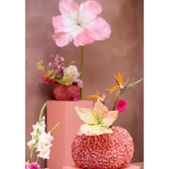 Vaas Phylia - Koraalrood - 47.5x47.5x30cm