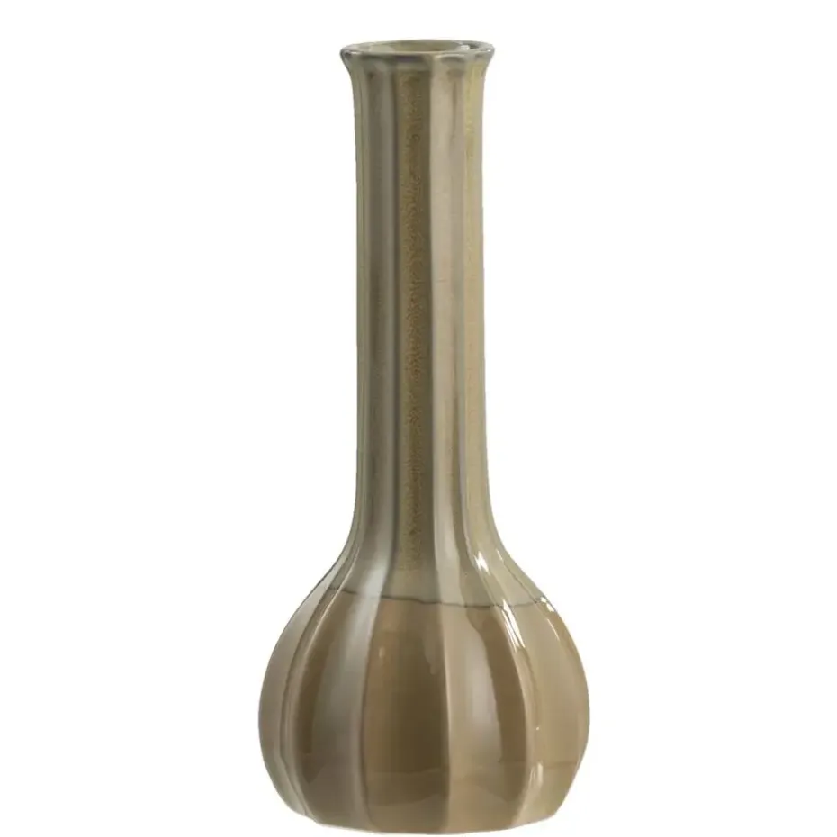 Vaas Retro - groen - keramiek - 27,5xØ12,5 cm