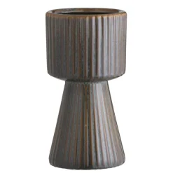 Vaas Ribe - bruin - keramiek - 29xØ15 cm
