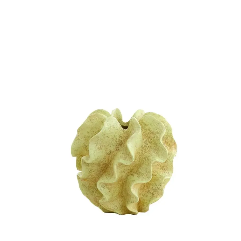 Vaas Sharuna - Crème groen - 26.5x26.5x25cm