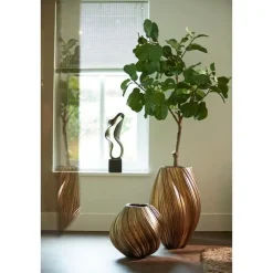 Vaas Yatung - Antiek Brons - Ø34cm