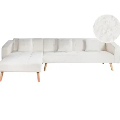 VADSO - Hoekslaapbank - Gebroken wit - Rechterzijde - Bouclé