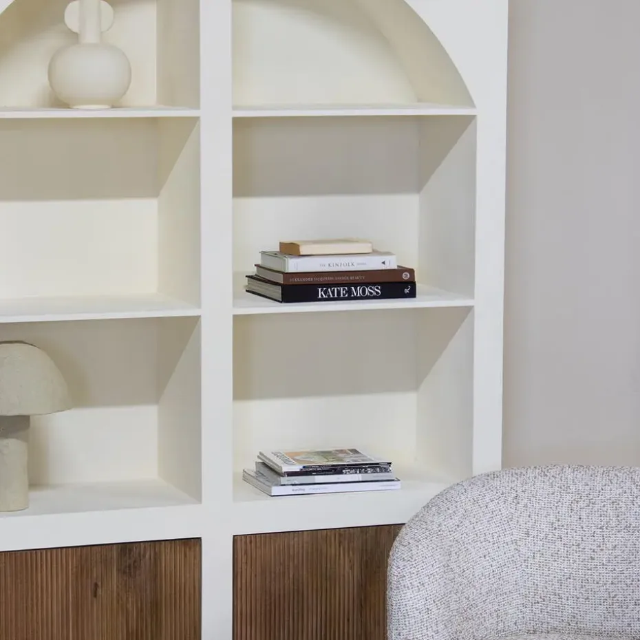 Vakkenkast Beige - 150x38x210cm - 8 Vakken - Miné