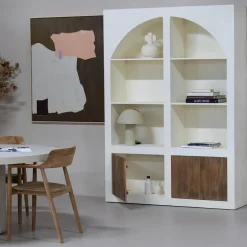 Vakkenkast Beige - 150x38x210cm - 8 Vakken - Miné