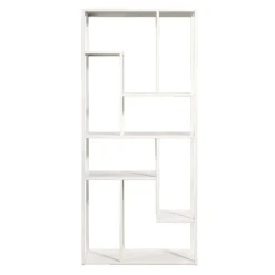 Vakkenkast Stan - zand - metaal - 188x85x35 cm