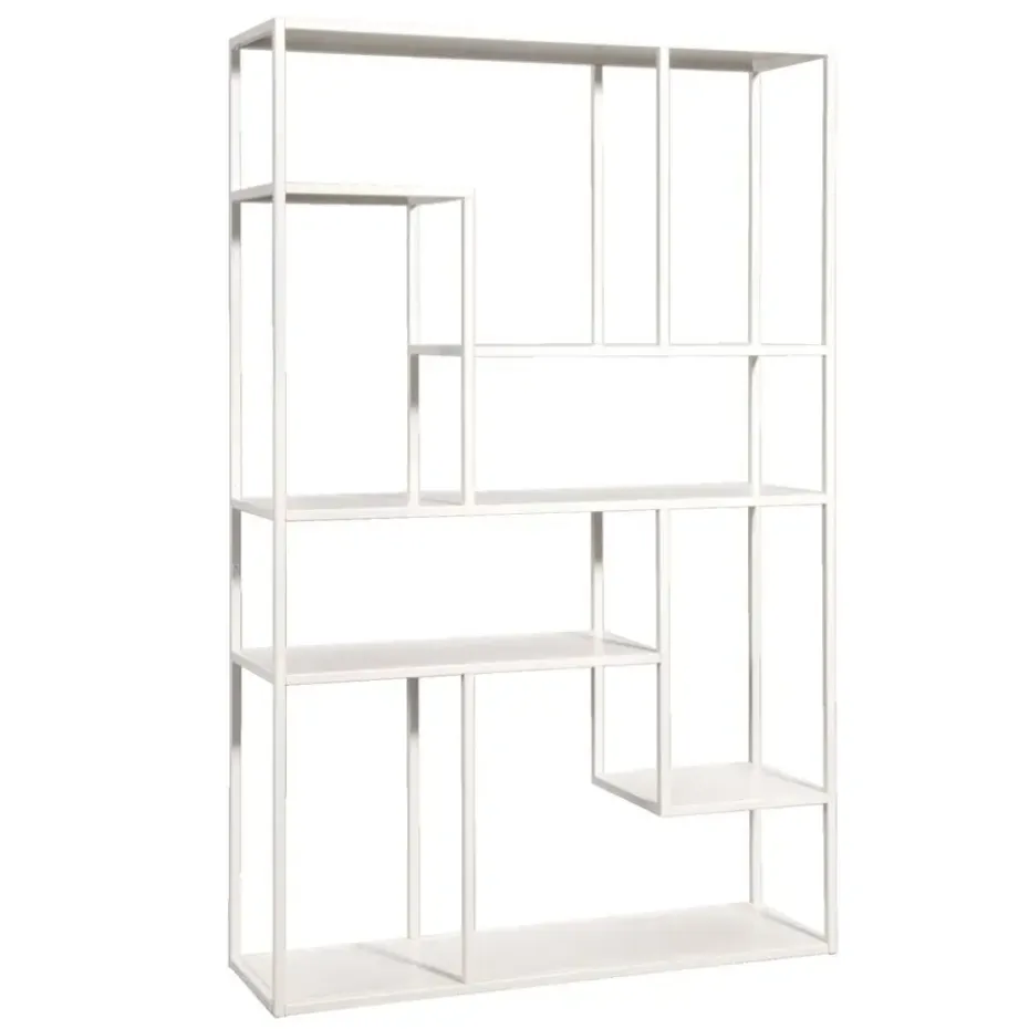 Vakkenkast Stan - zand - metaal - 188x120x35 cm