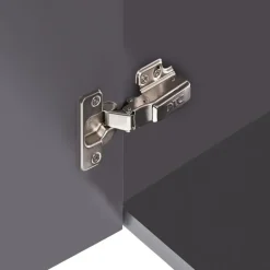 VALA - Wandgemonteerd meubel met wasbak - Grafietgrijs - MDF