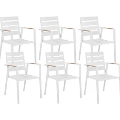 VALCANETTO/TAVIANO - Tuinset voor 6 - Grijs - Aluminium