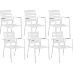 VALCANETTO/TAVIANO - Tuinset voor 6 - Grijs - Aluminium