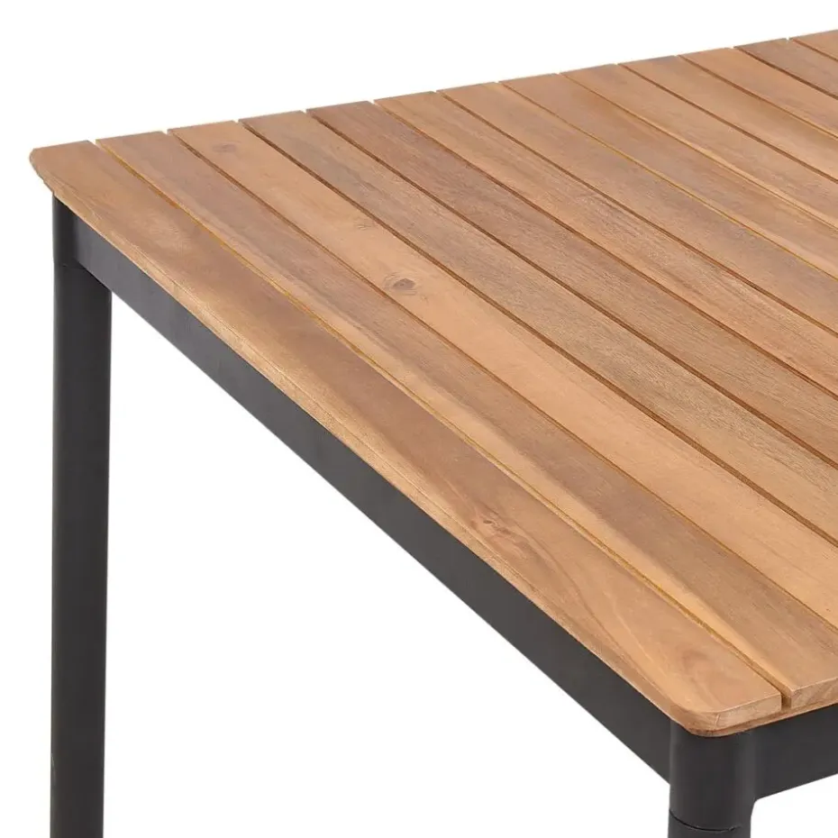 VALLESE - Tuintafel - Lichthout - 180 x 90 cm - Acaciahout