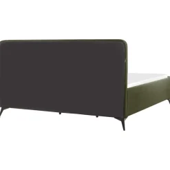 VALOGNES - Bed - Donkergroen - 180 x 200 cm - Bouclé