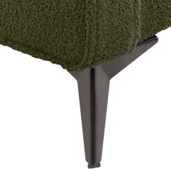 VALOGNES - Bed - Donkergroen - 180 x 200 cm - Bouclé