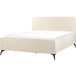 VALOGNES - Tweepersoonsbed - Beige - 160 x 200 cm - Corduroy