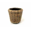Van der Leeden Planten mand - rotan - 40x39cm - drypot