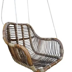 Van der Leeden Rotan hangstoel Fly Brown (L)66 x (B)65 x (H)49 cm
