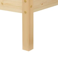 VANNES - Bed - Lichthout - 140 x 200 cm - Dennenhout