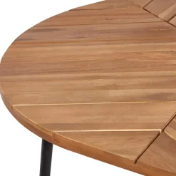 VARENNA - Tuintafel - Lichtbruin - 110 cm - Acaciahout