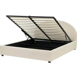 VAUCLUSE - Bed met opbergruimte - Beige - 160x200 cm - Polyester