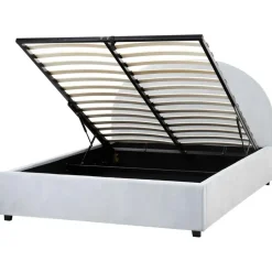 VAUCLUSE - Bed met opbergruimte - Lichtblauw - 140 x 200 cm - Stof