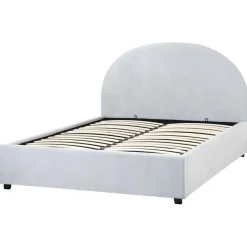 VAUCLUSE - Bed met opbergruimte - Lichtblauw - 140 x 200 cm - Stof