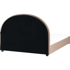 VAUCLUSE - Tweepersoonsbed - Taupe - 140 x 200 cm - Bouclé