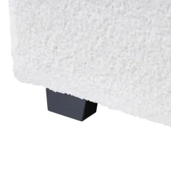 VAUCLUSE - Tweepersoonsbed - Gebroken wit - 180 x 200 cm - Bouclé