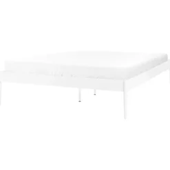 VAURS - Tweepersoonsbed - Wit - 140 x 200 cm - Staal