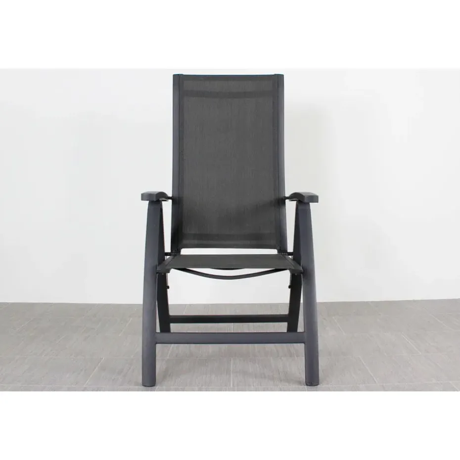 VDG Corsica verstelbare tuinstoel - Antraciet