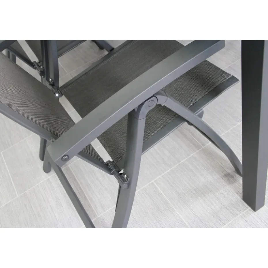 VDG Corsica verstelbare tuinstoel - Antraciet