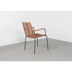 VDG Denver rope stapelbare tuinstoel Terracotta