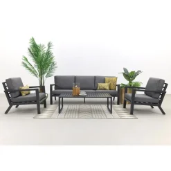 VDG Hugo stoel-bank loungeset - antraciet