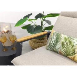 VDG Solaro/Velora verstelbare loungestoelen set (3-delig) - Royal grey / Zand