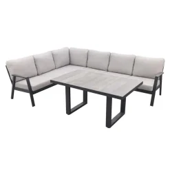 VDG Viento/Darwin lounge-/diningset (4-delig) - Royal Grey/Antraciet