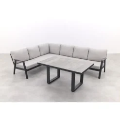 VDG Viento/Darwin lounge-/diningset (4-delig) - Royal Grey/Antraciet