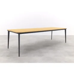Vdgarde Premium Alaska tuintafel - teak/alu - antraciet - 270x100 cm