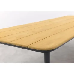 Vdgarde Premium Alaska tuintafel - teak/alu - antraciet - 270x100 cm