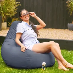 Veeva Zitzak Gaming - Zitzak Buiten - Houtskool